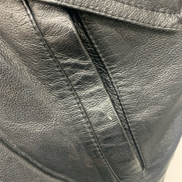 ✨Host Pick✨American Outerwear black leather jacket sz 3XLT - Picture 5 of 11